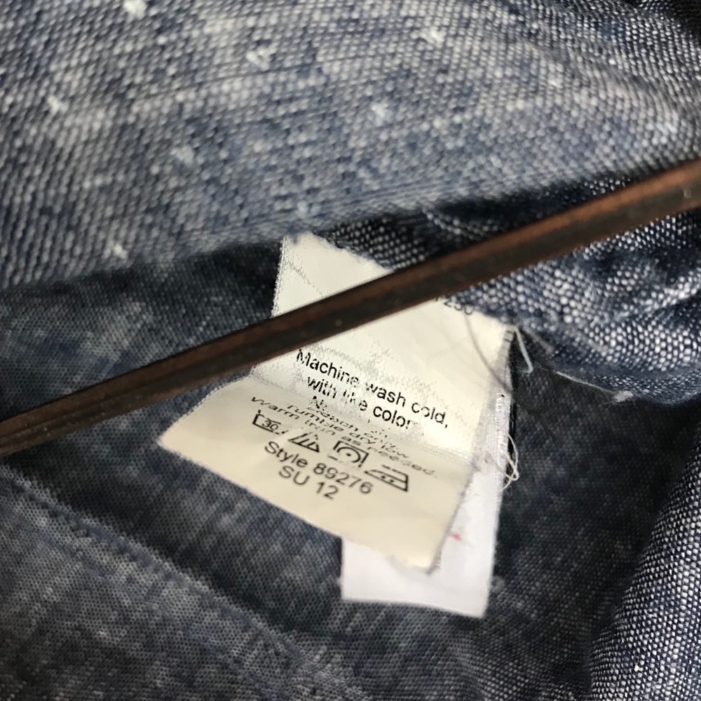 J CREW CHAMBRAY POLKA DOT PERFECT SHIRT - Picture 3 of 6
